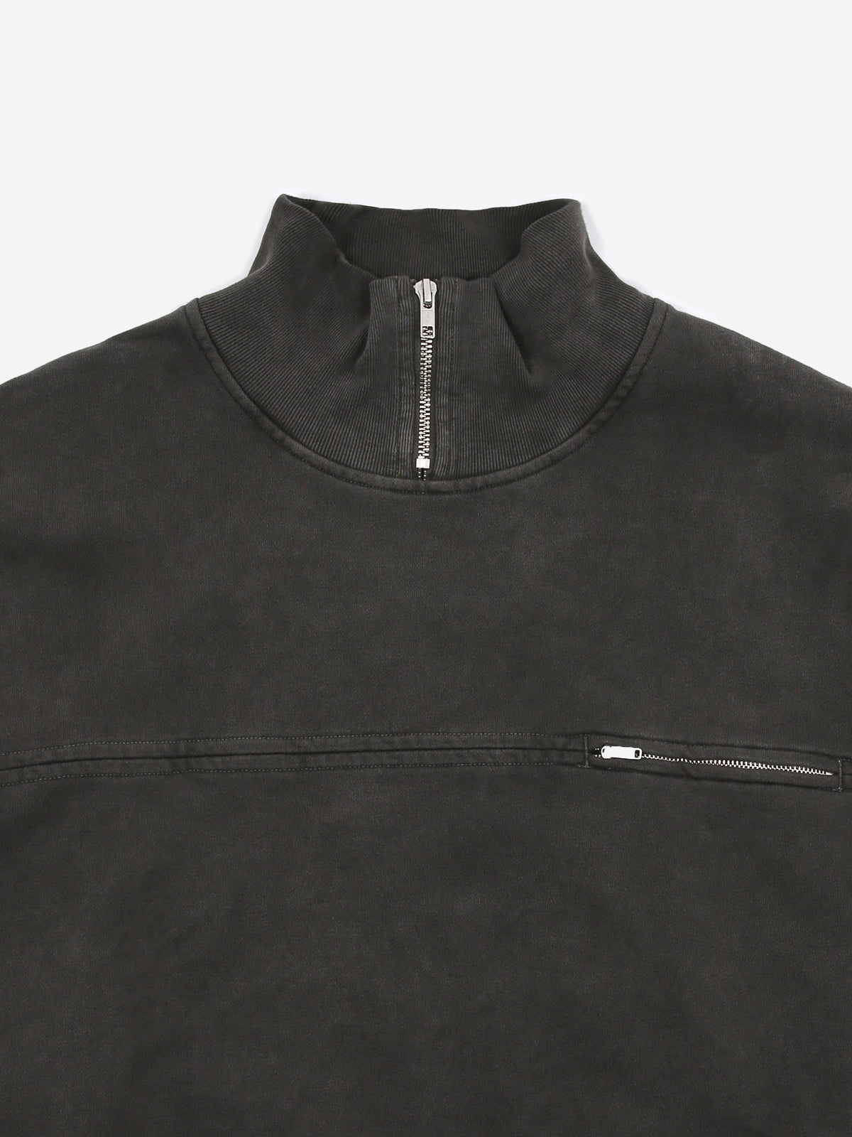 C.E OVERDYE CHEST SWITCH HALF ZIP SWEATスウェット - スウェット