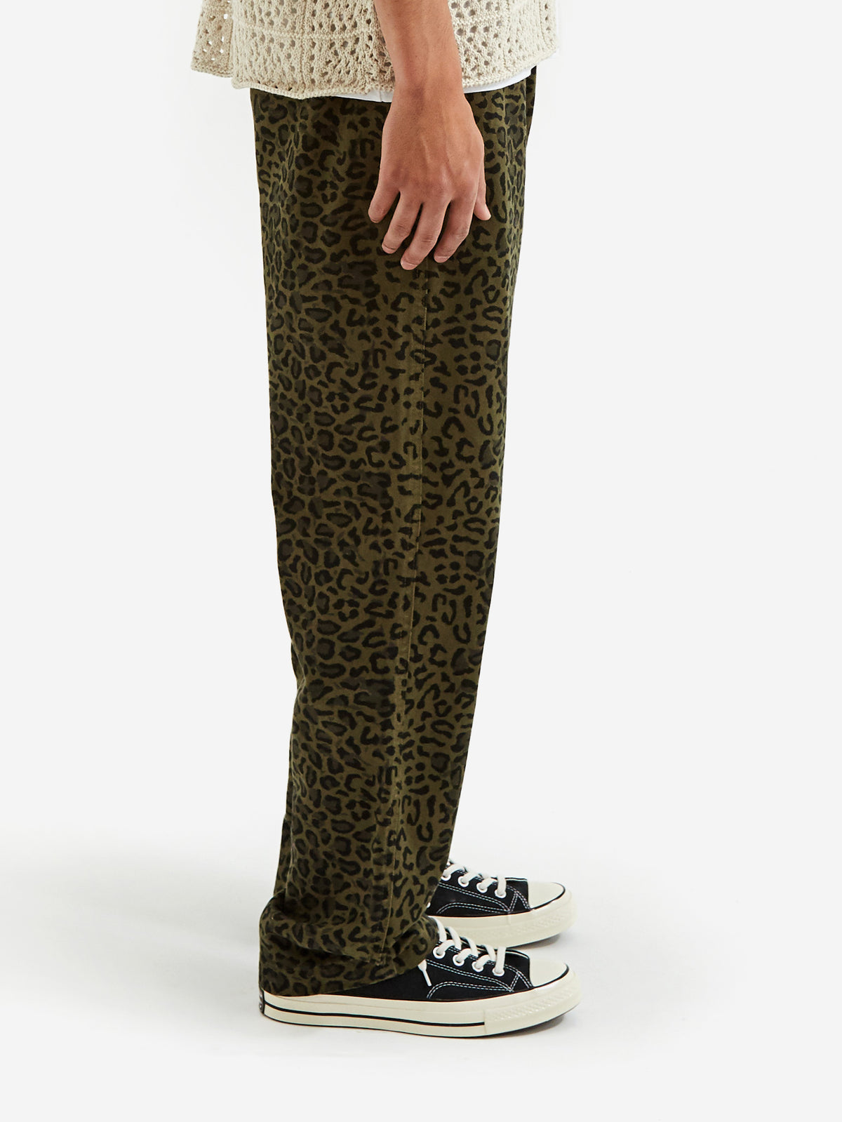 Stussy leopard beach pant - パンツ