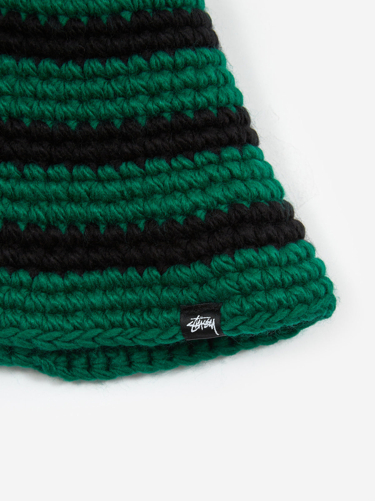 Stussy Swirl Knit Bucket Hat - Forest Stussy Explore the World of